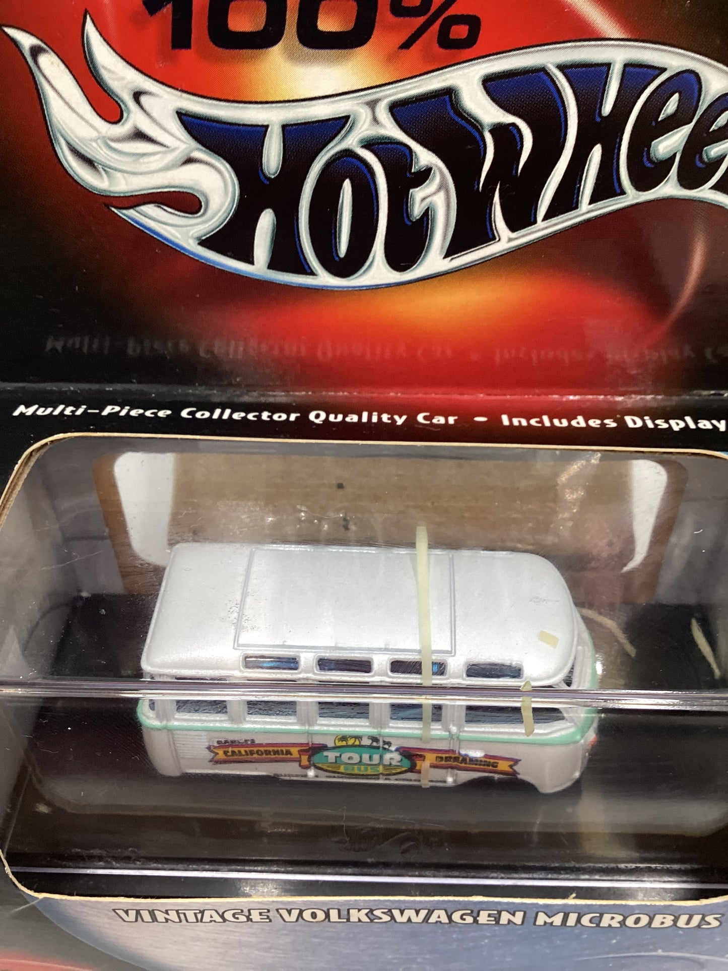 Hot Wheels 100% Black Box Vintage Volkswagen Microbus White