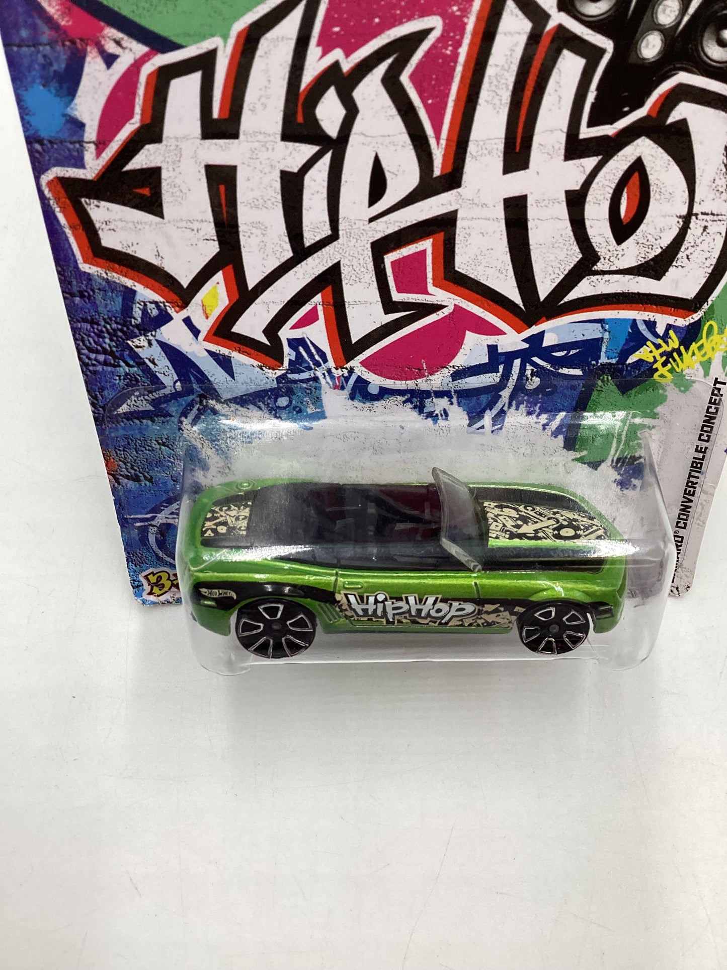 2013 Hot wheels Hip Hop #32 Camaro Convertible concept green 159B