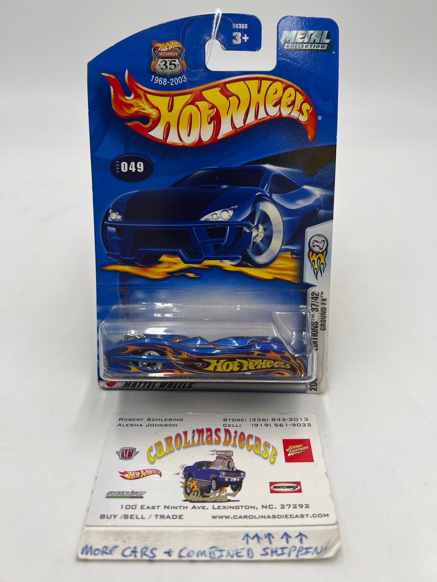 2003 Hot Wheels First Editions #049 Ground FX Blue 68H