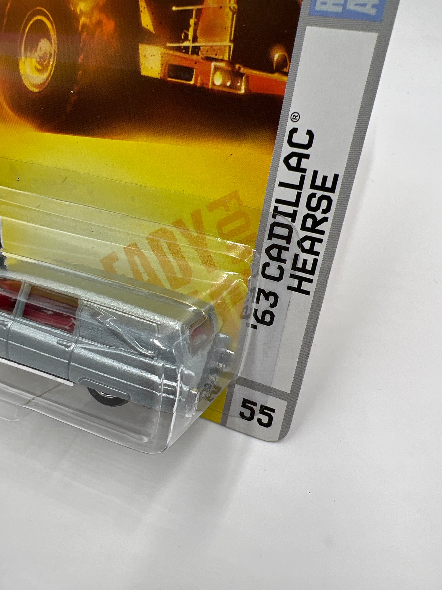 Matchbox City Action #55 63 Cadillac Hearse Silver 206C