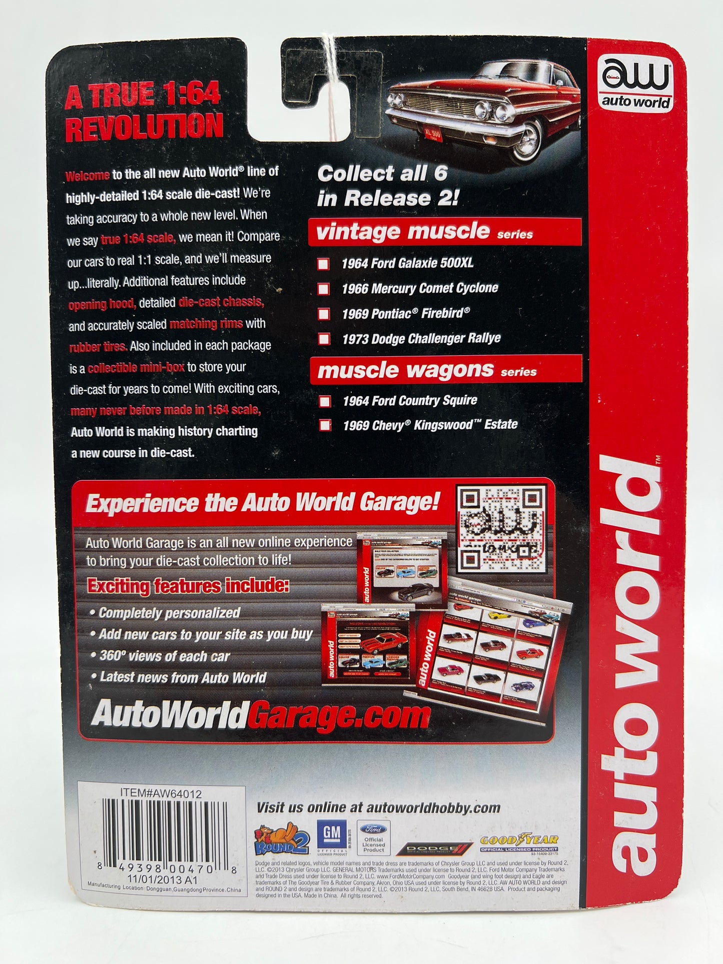 Auto World Muscle Wagons #5 1964 Ford Country Squire White