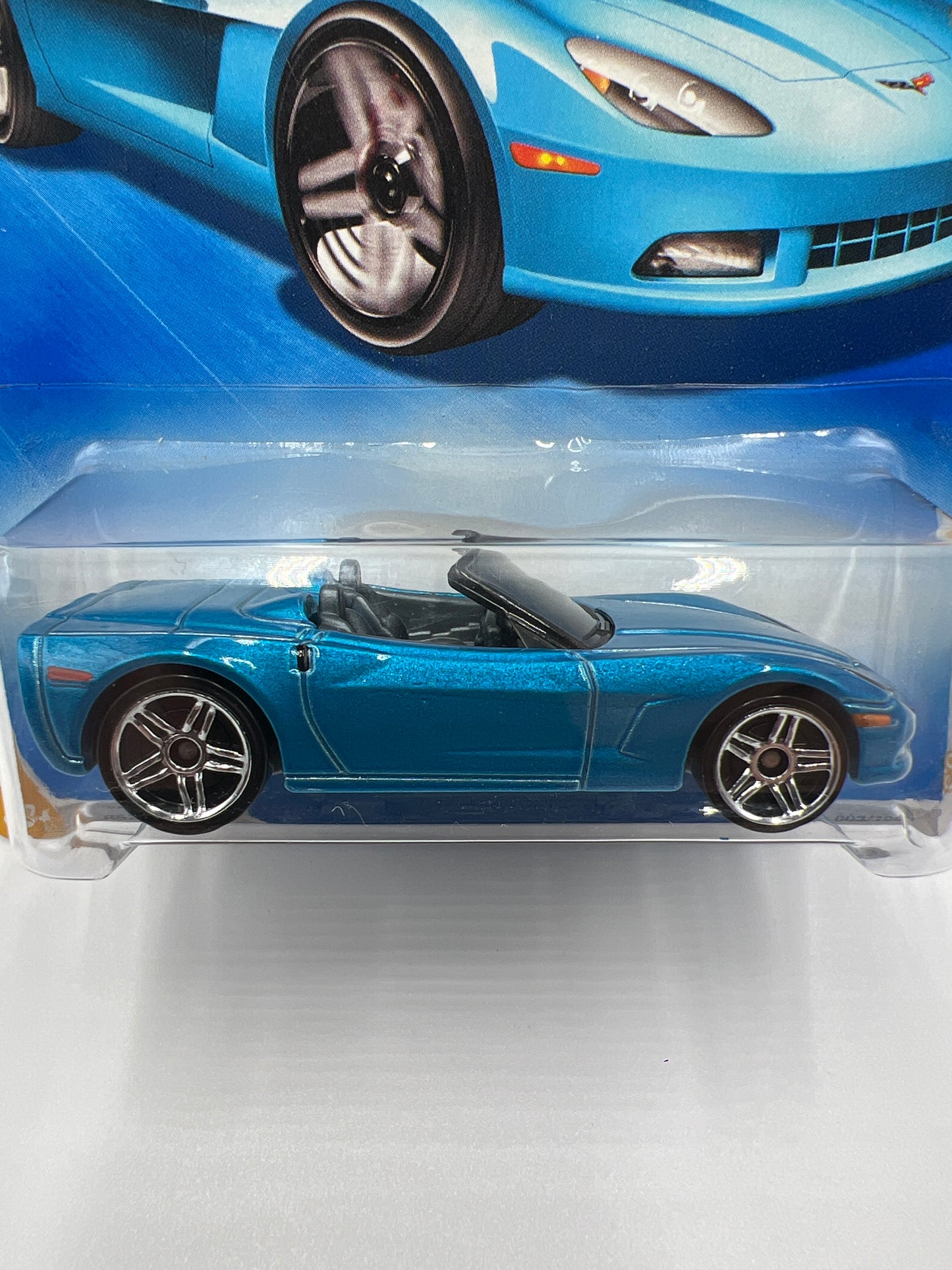 2009 Hot Wheels New Models #3 Corvette C6 Blue 13A