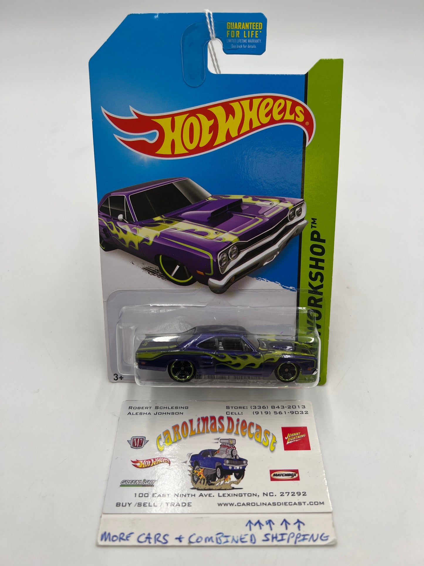 2014 Hot Wheels Workshop #212 69 Dodge Coronet Superbee Purple 38D