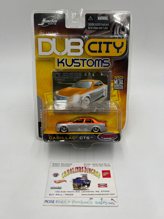Jada Toys Dub City Kustoms Wave 1 #2 Cadillac CTS Silver/Orange VHTF