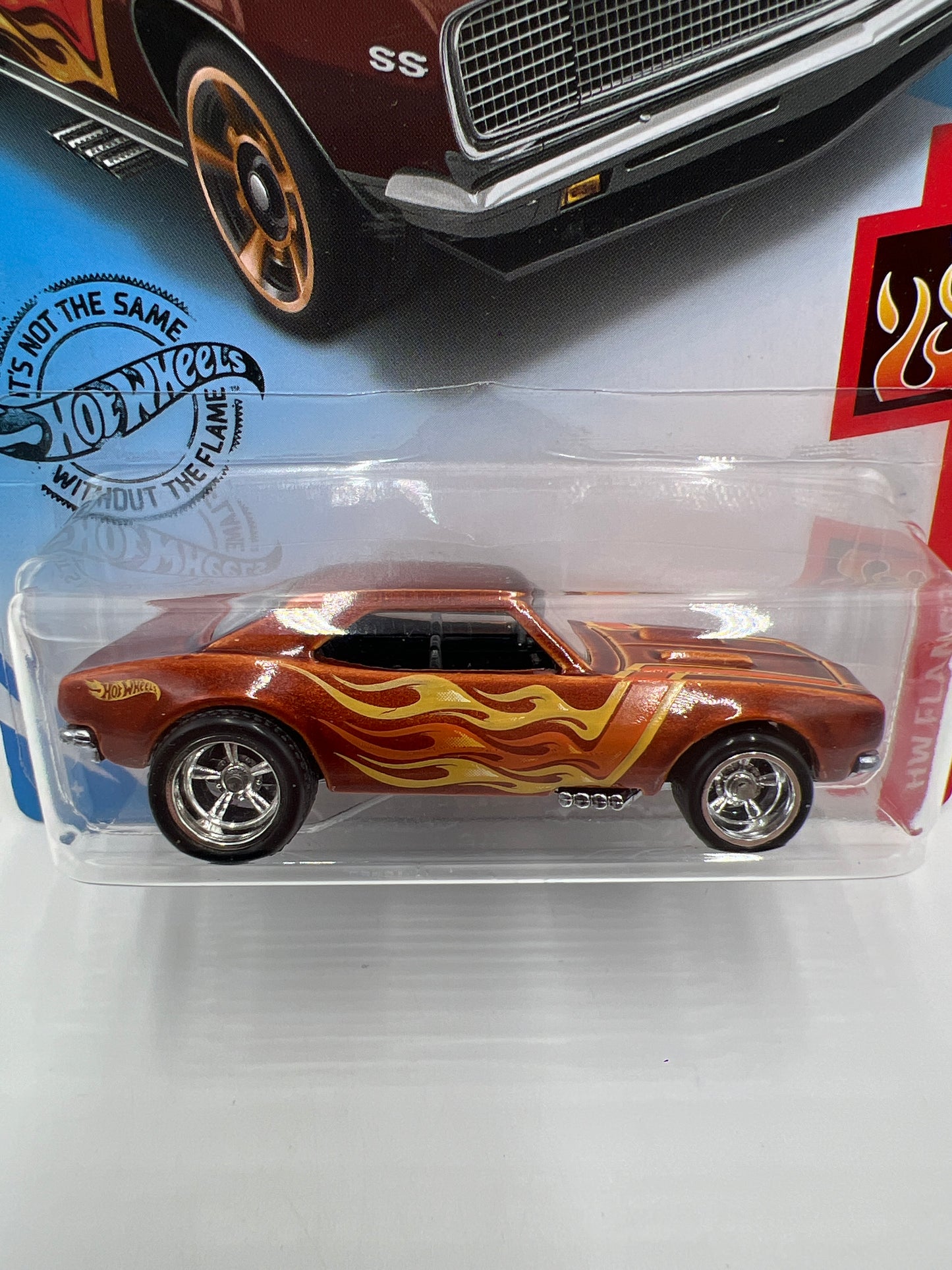 Hot Wheels 67 Camaro Brown Wheel Swap Custom On Card W/Protector SR