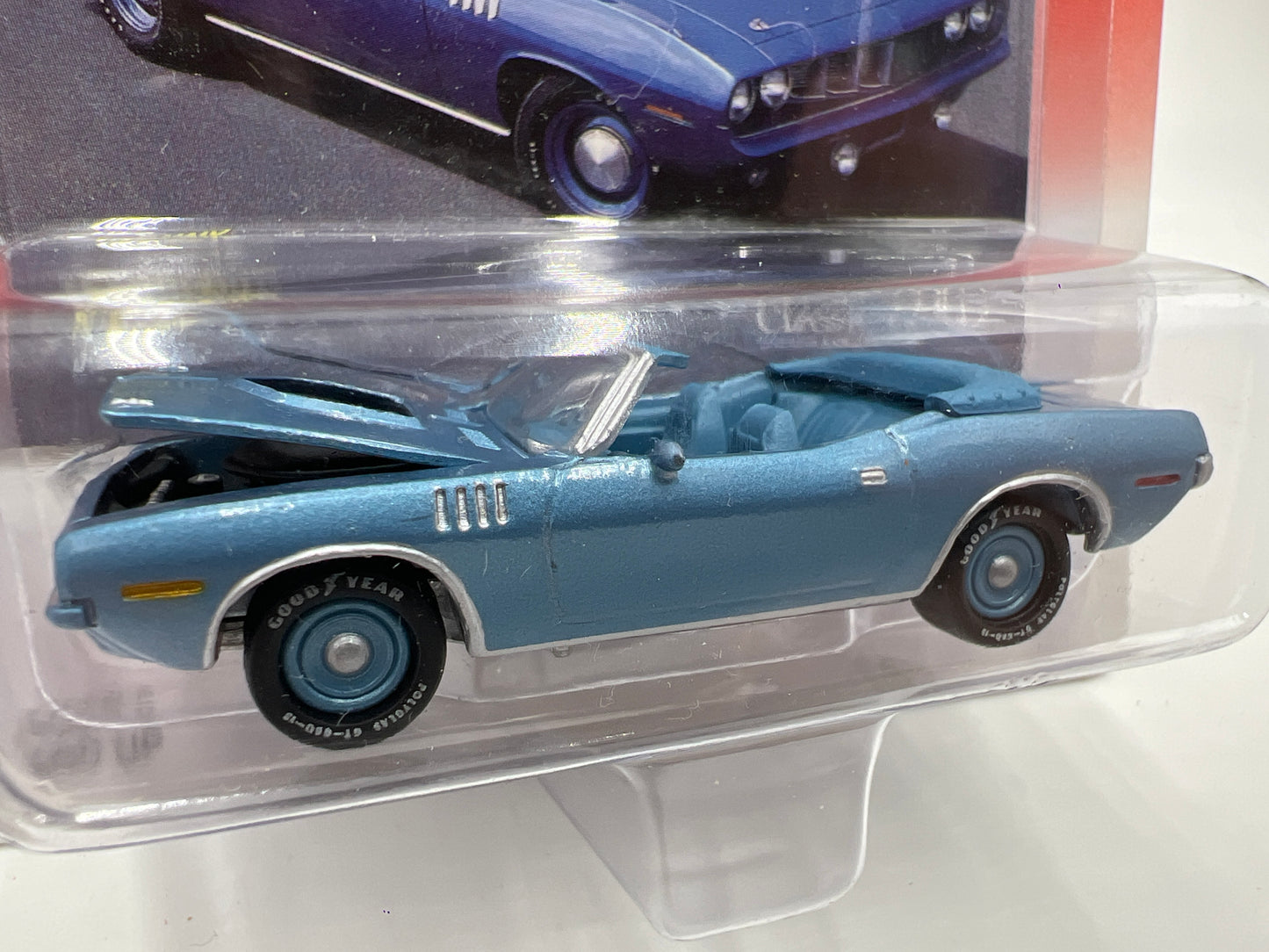 Johnny Lightning Classic Gold Collection 1971 Plymouth Hemi Cuda Blue 219C