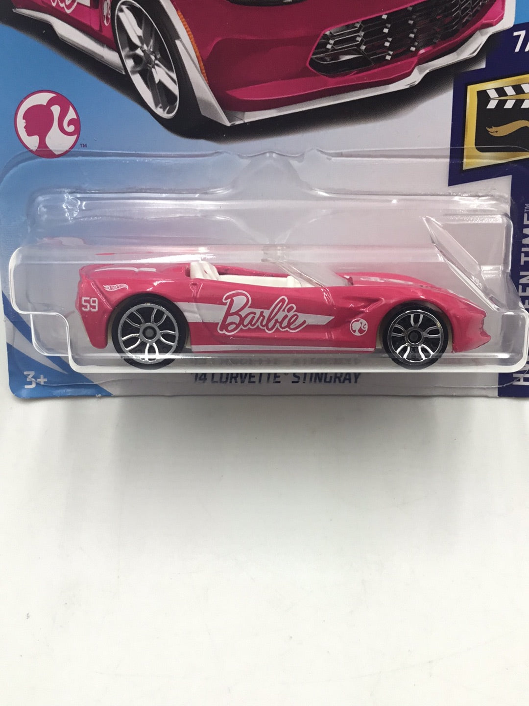 2018 Hot Wheels #273 14 Corvette Stingray Barbie CC1