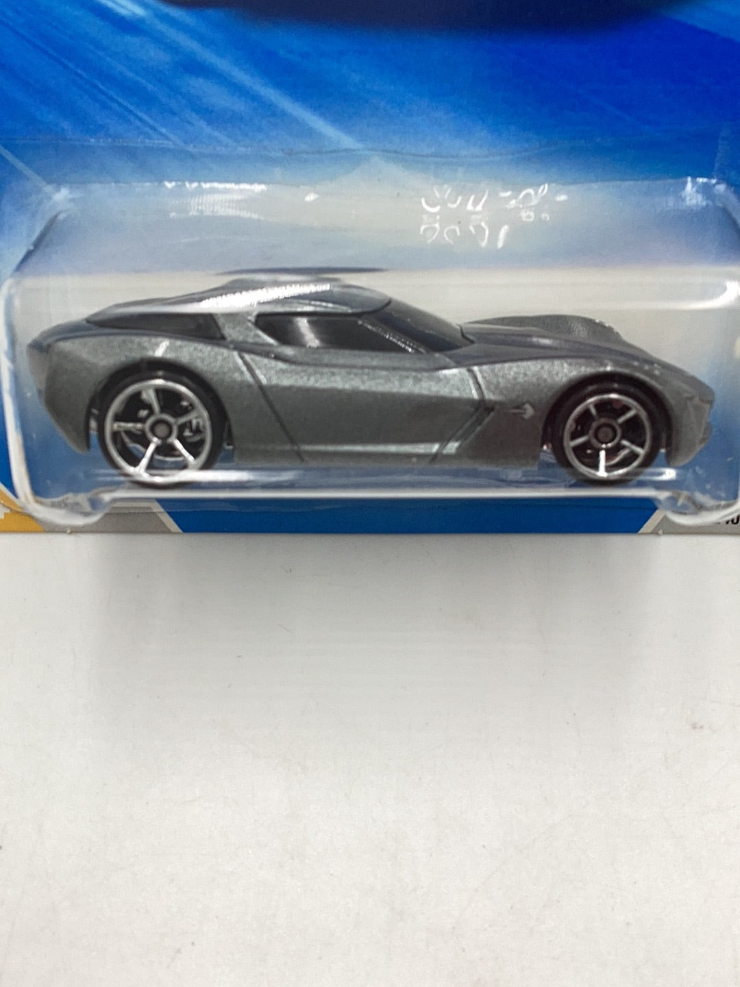 2010 Hot Wheels #19 09 Corvette stingray concept Dark Charcoal 17C