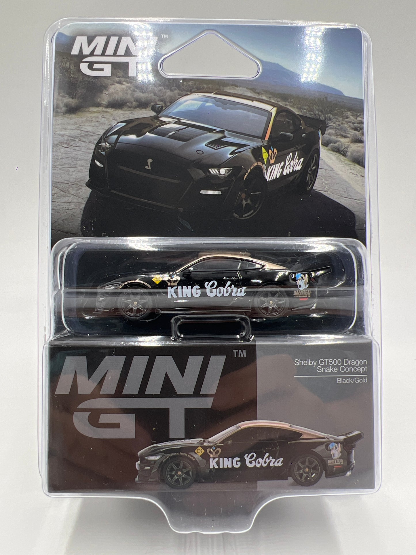 Mini GT #1130 Shelby GT500 Dragon Snake Concept Black 231H