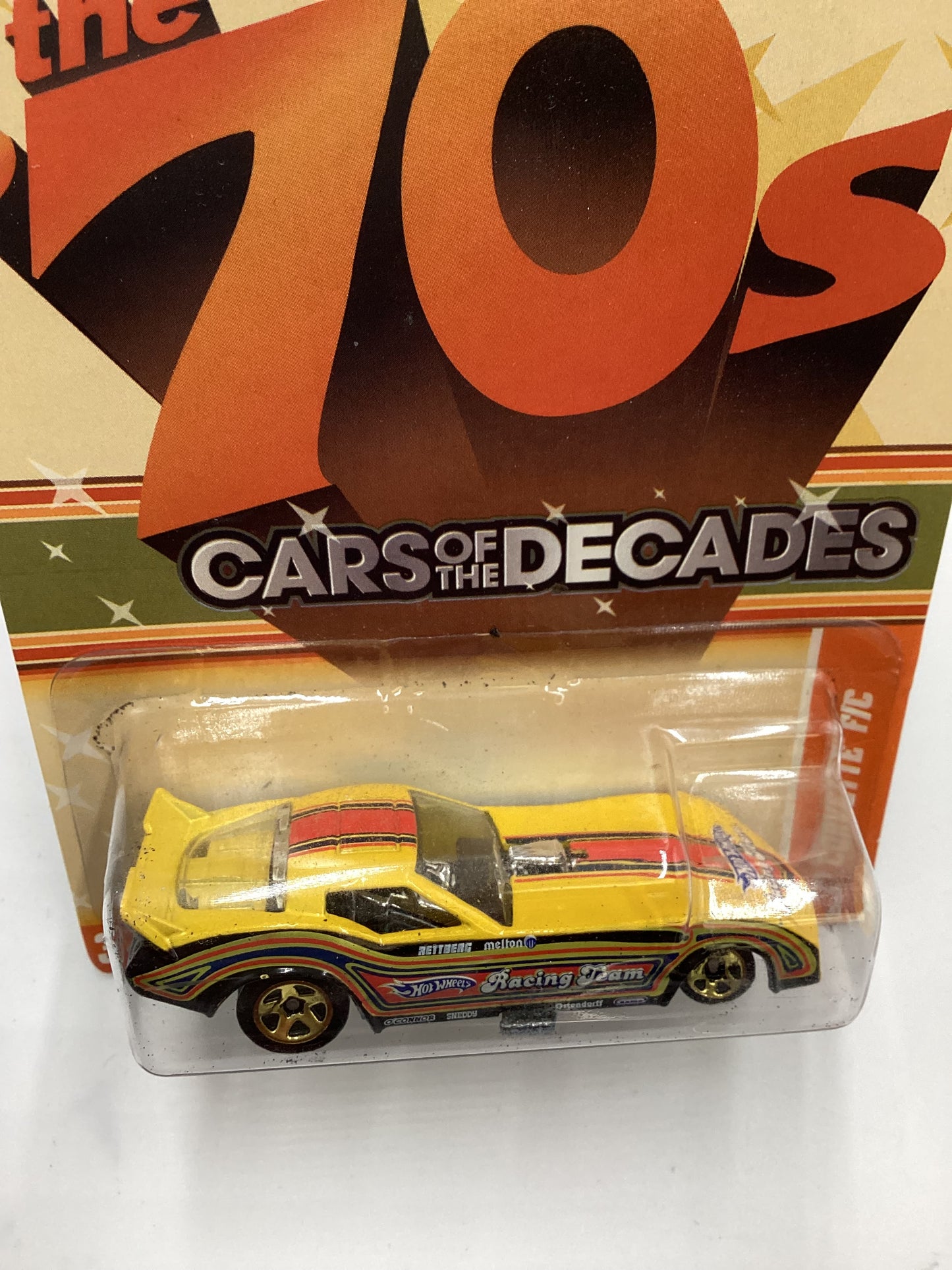 2011 Hot Wheels Cars of the Decades The 70s #17 77 Corvette F/C Yellow 157G