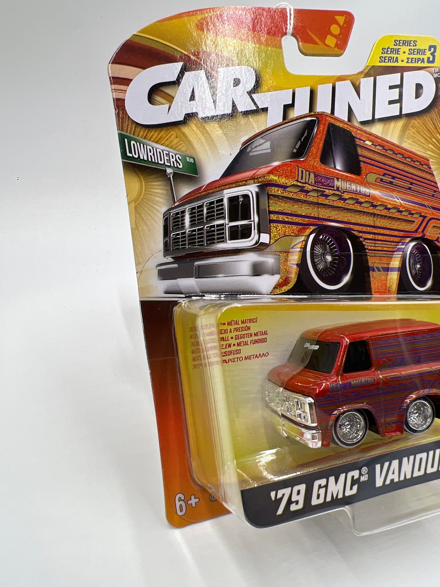 2025 MGA Car Tuned Series 3 #2 79 GMC Vandura Orange 179B