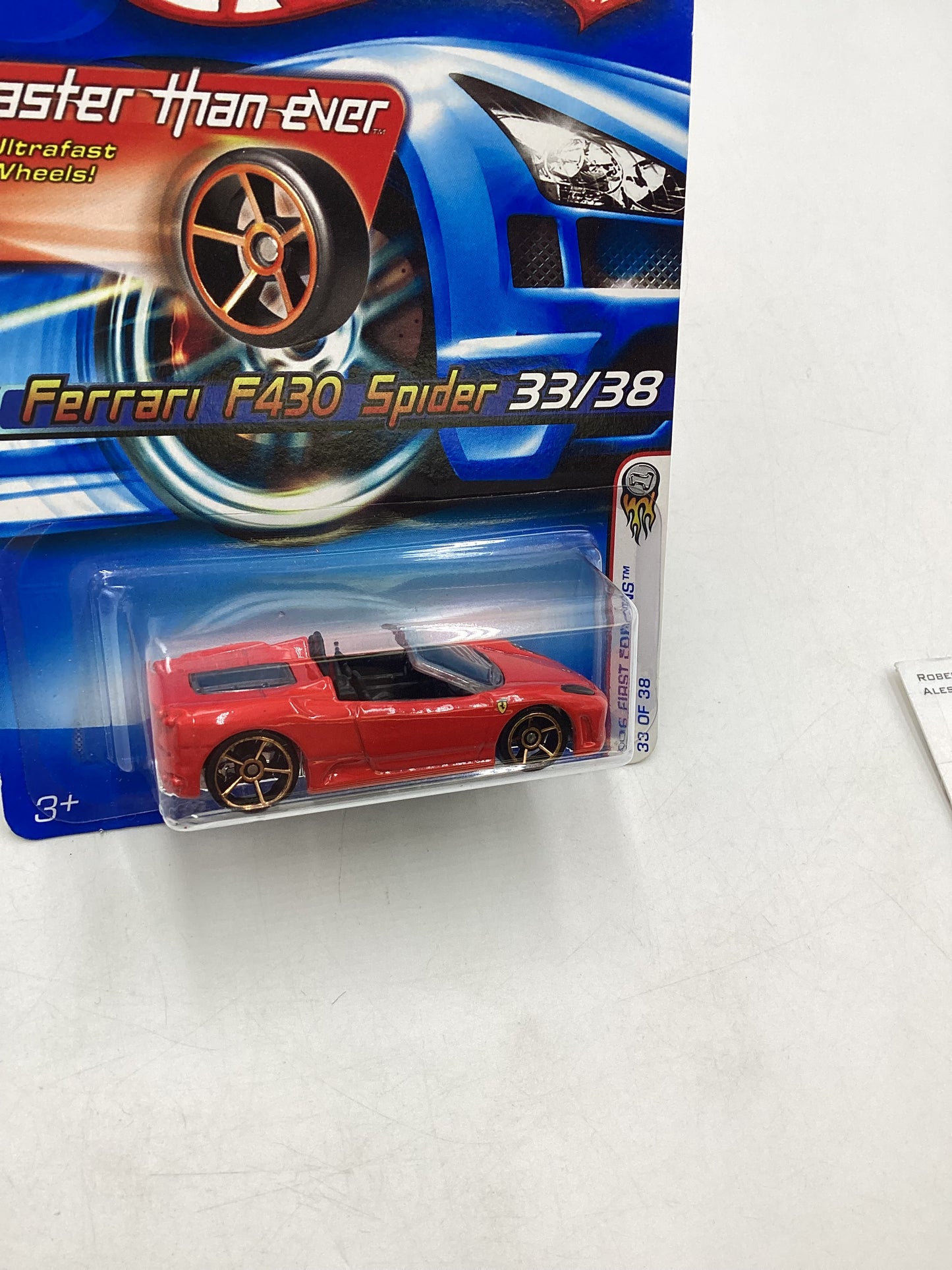 2006 Hot Wheels #033 Ferrari F430 Spider Red FTE