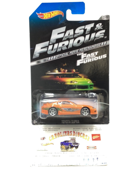 Hot Wheels Fast & Furious Toyota Supra 2/8 #2 Walmart exclusive VHTF W/Protector