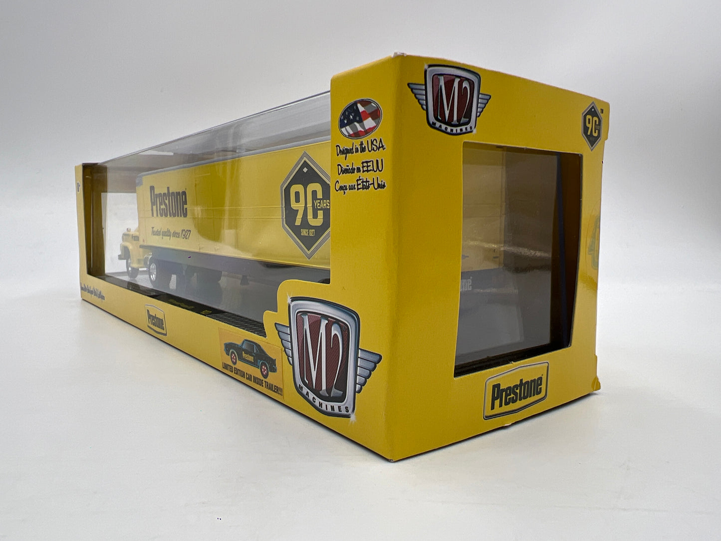 M2 Machines Auto Haulers Prestone 1958 Chevrolet Spartan LCF & 1969 Chevrolet Camaro Z/28 RS R27