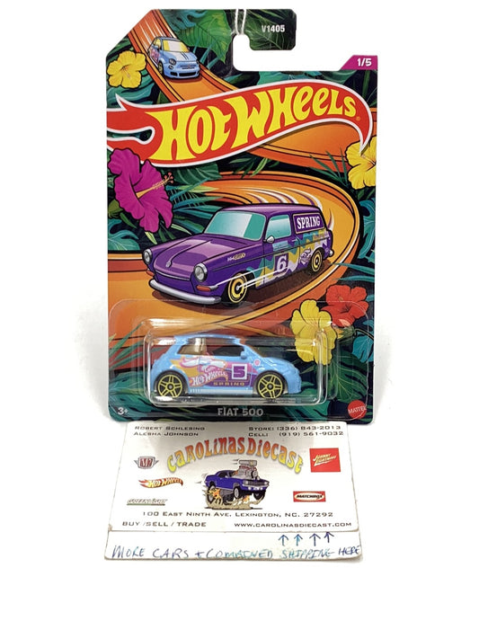 2024 Hot wheels Easter Cards 1/5 Fiat 500 153B