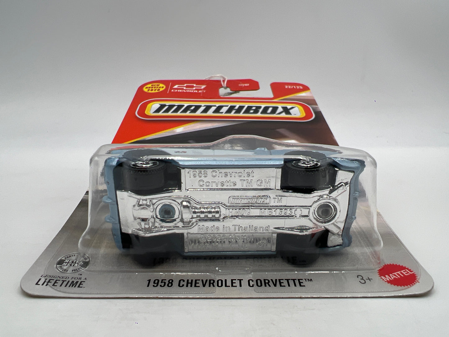 2026 Matchbox #22 1958 Chevrolet Corvette Light Blue 213C