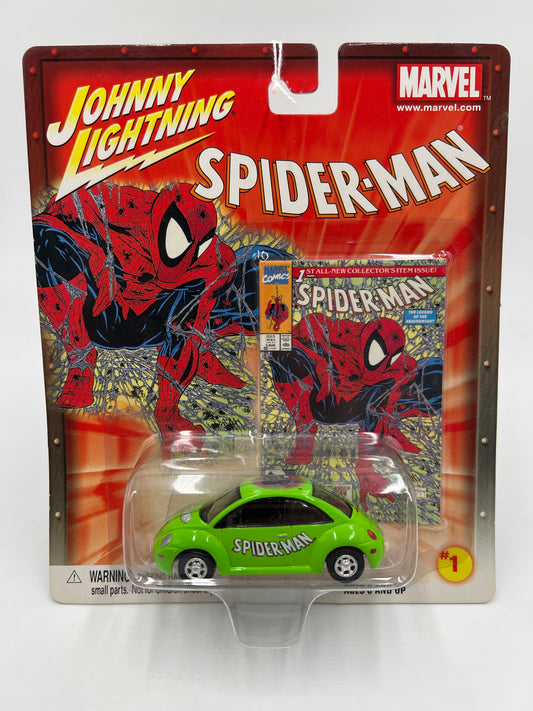 Johnny Lightning Marvel Spider-Man Release 1 #1 98 VW Beetle Green 222E