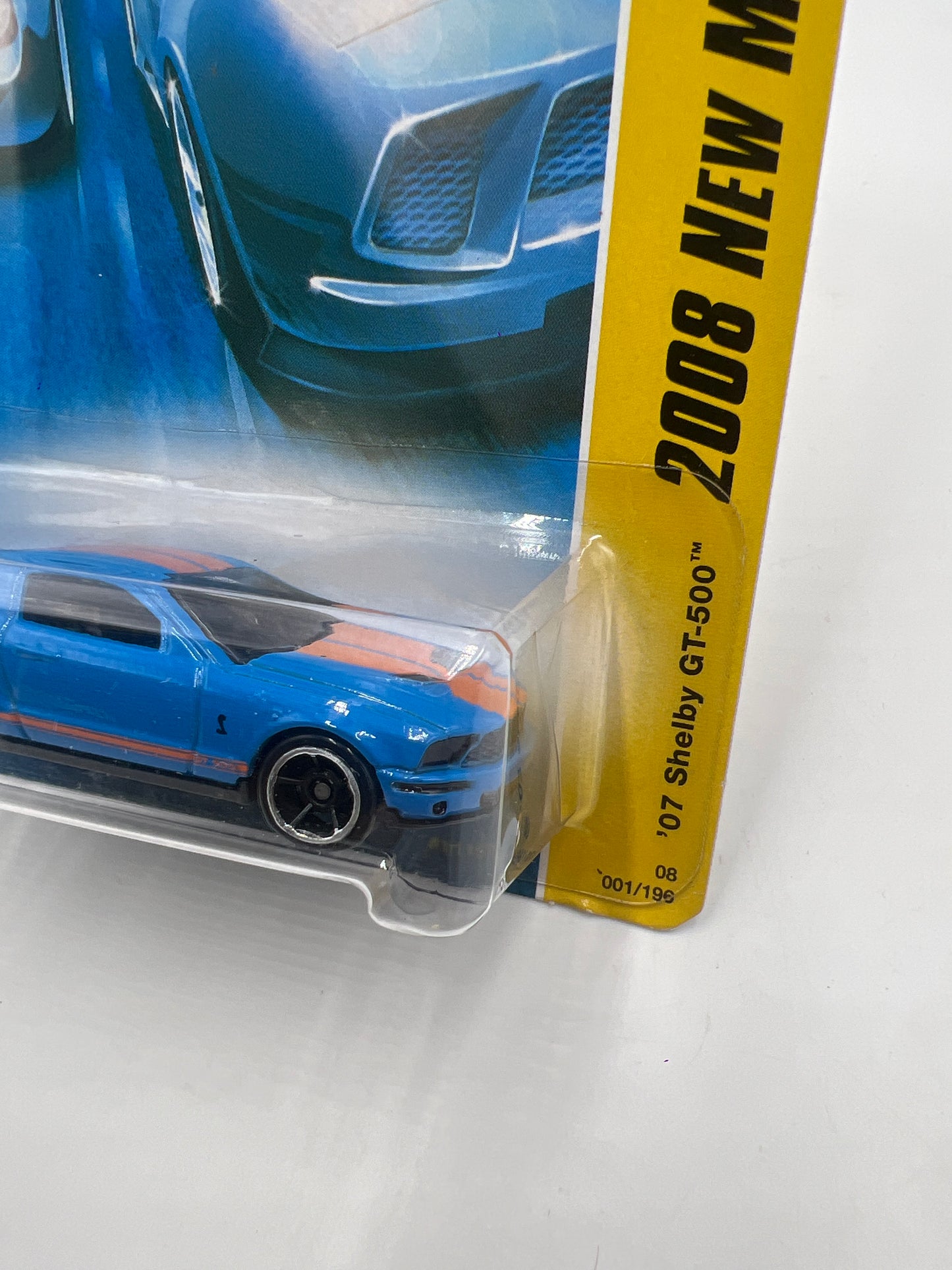 2008 Hot Wheels New Models #001 07 Shelby GT-500 Blue 35F