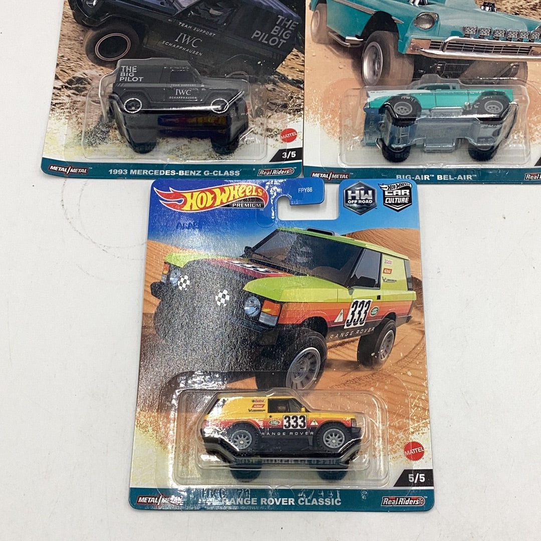 2024 Hot wheels Off Road Complete Set of Five 1-5