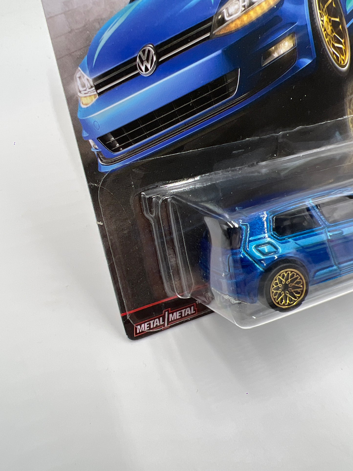 Hot Wheels Premium Euro Style #4 Volkswagen Golf MK7 Blue 245J