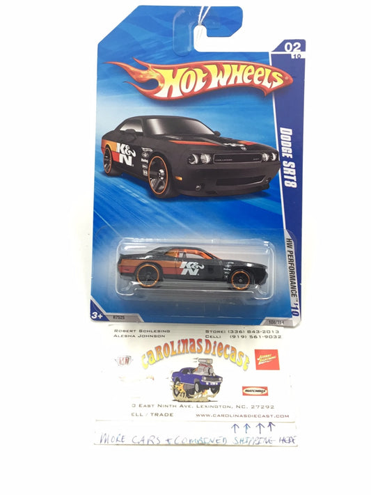 2010 Hot Wheels #108 Dodge challenger SRT8 K&N Black Y4
