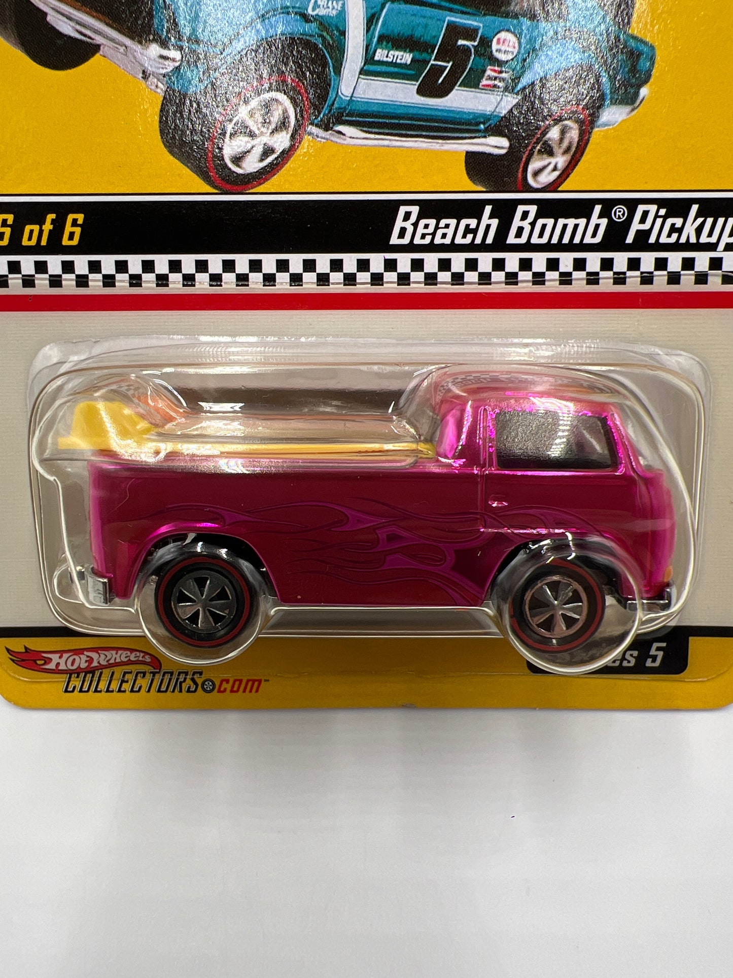 Hot Wheels RLC Neo-Classics Series 5 #6 10347/11000 Beach Bomb Pickup Pink W/Protector