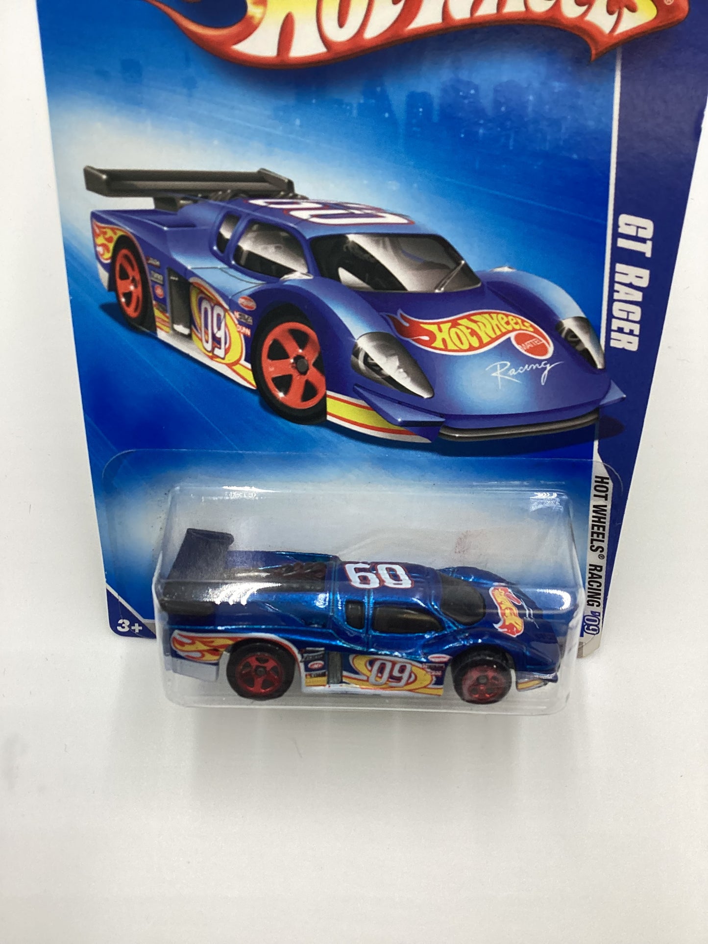 2009 Hot wheels #075 GT Racer Blue GG2