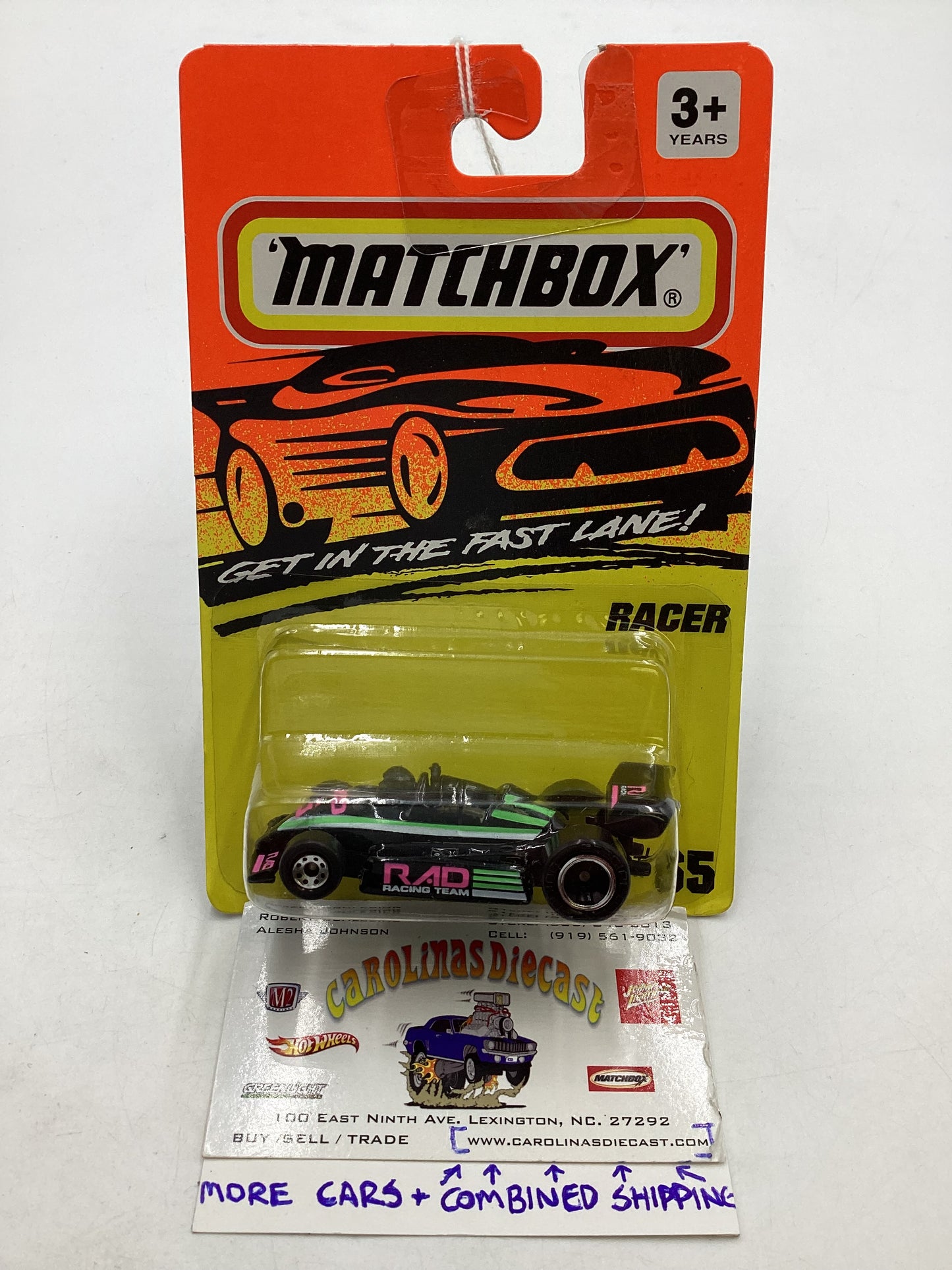 Matchbox #65 Racer Black 208D