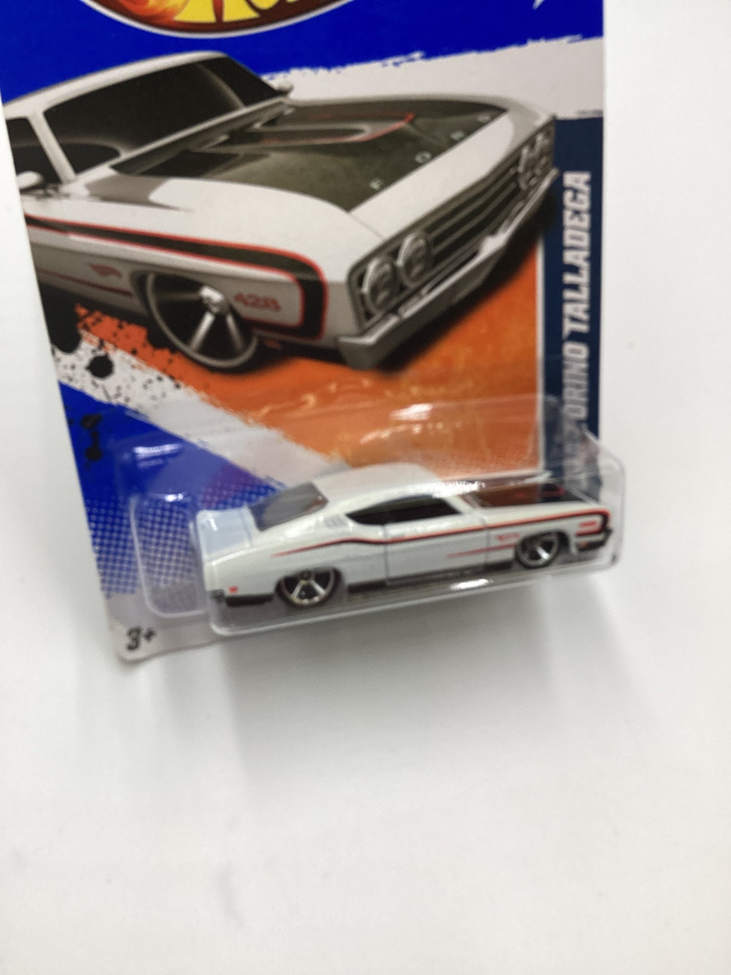 2011 Hot Wheels #103 69 Ford Torino Talledega White