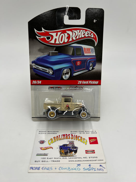 Hot Wheels Slick Rides #26 29 Ford Pickup Racer Brown Cams Cream 244J
