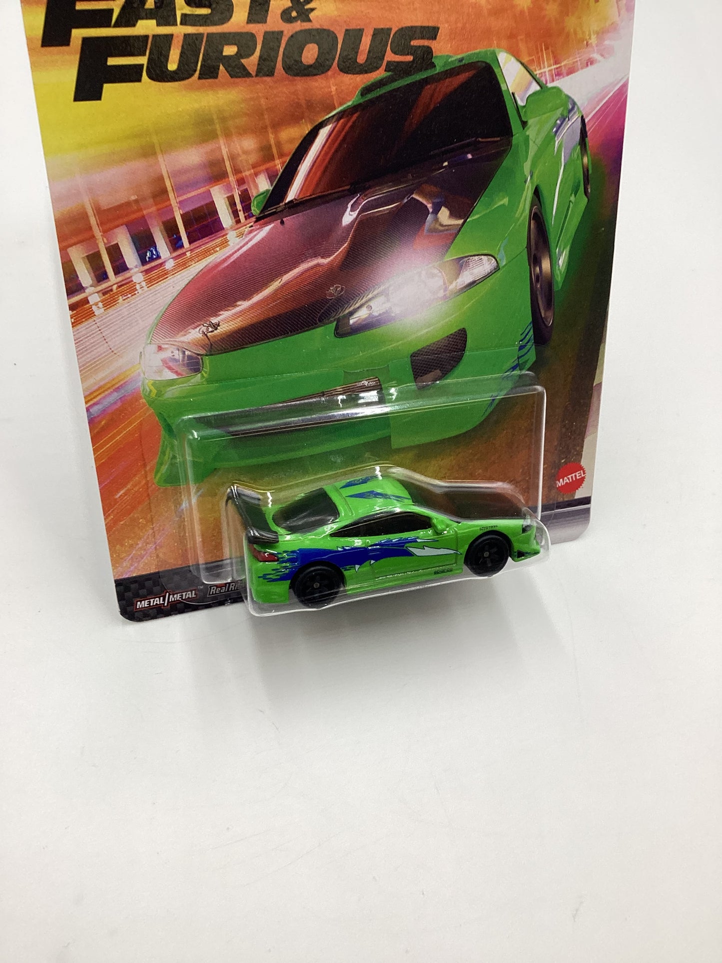 Hot wheels Premium Fast and Furious #1 95 Mitsubishi Eclipse Green with protector