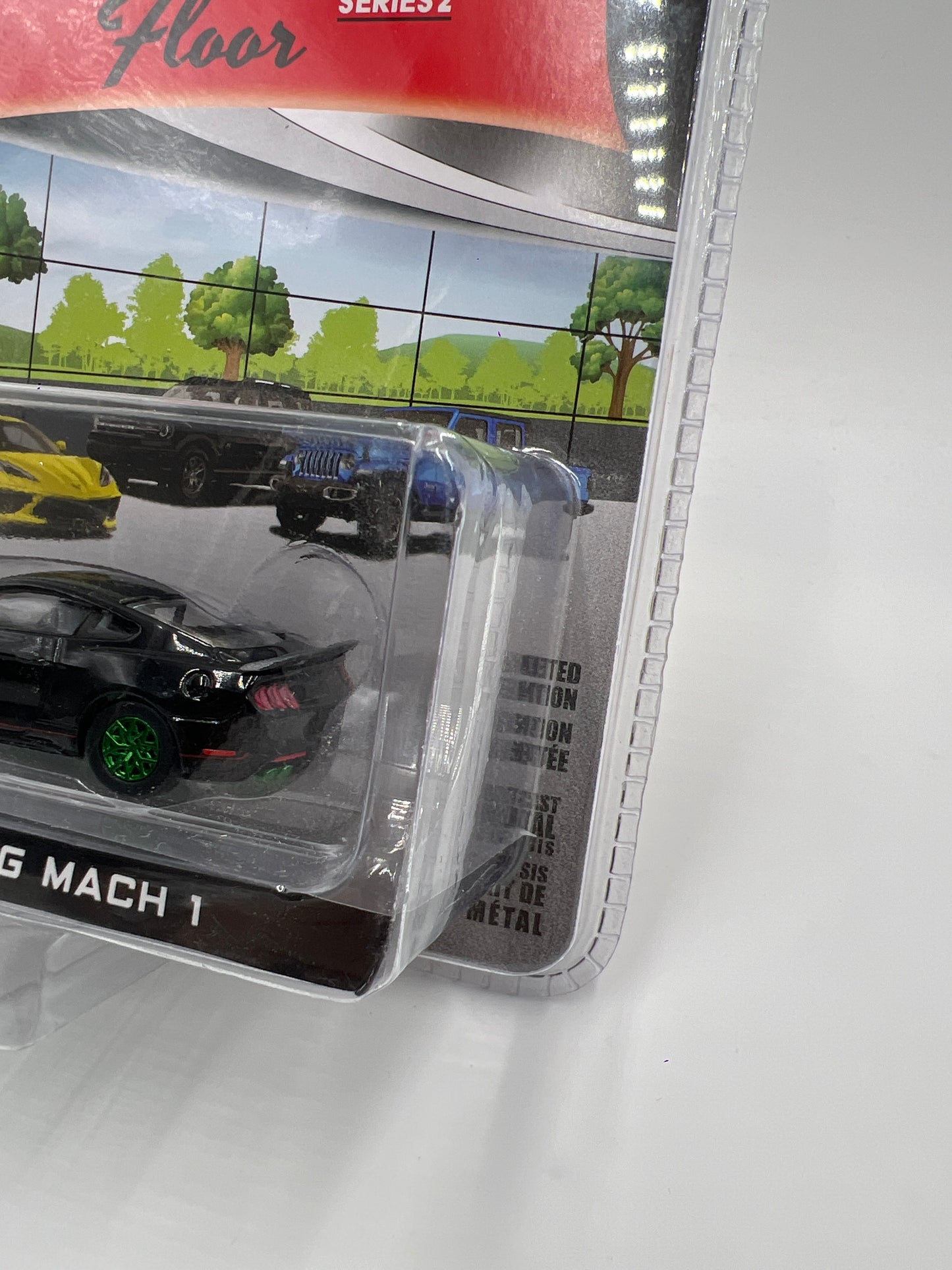 Greenlight Showroom Floor Series 2 CHASE 2022 Ford Mustang Mach 1 Black