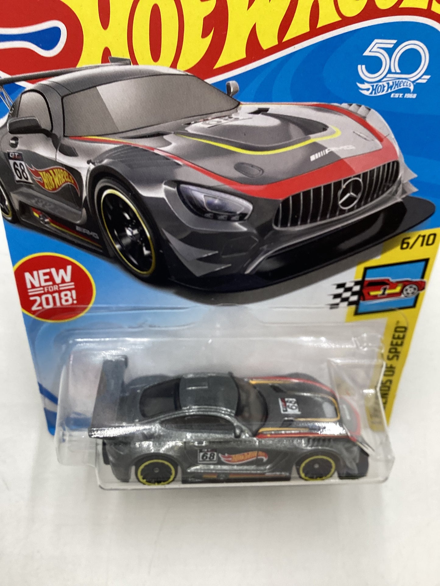 2018 Hot Wheels #072 16 Mercedes AMG GT3 91D
