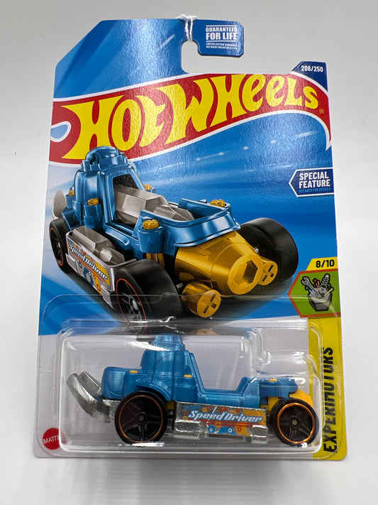 2025 Hot Wheels L Case Experimotors #206 Speed Driver Blue 116F