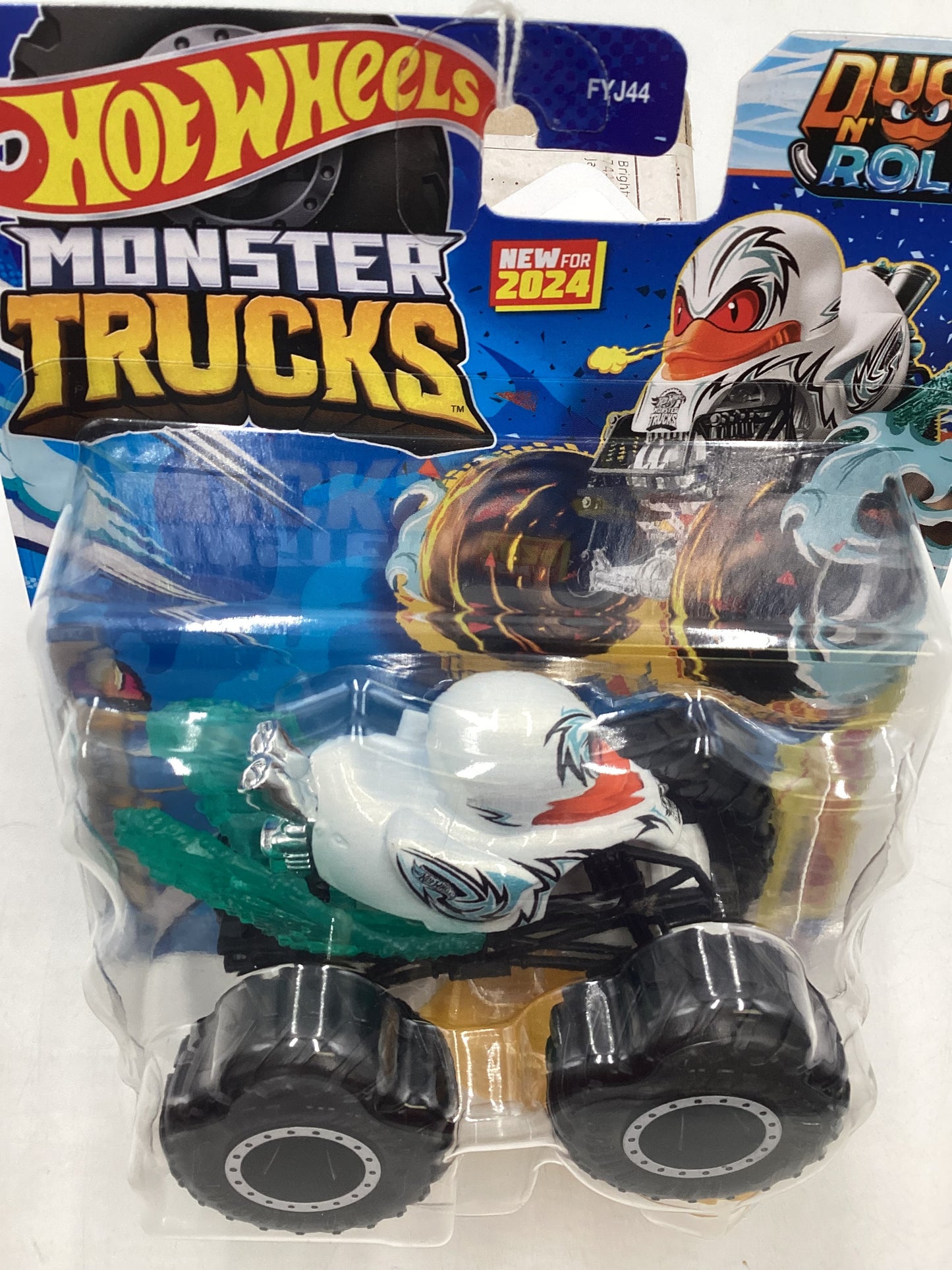 2024 Hot Wheels Monster Trucks #11 Duck N Roll White 134B