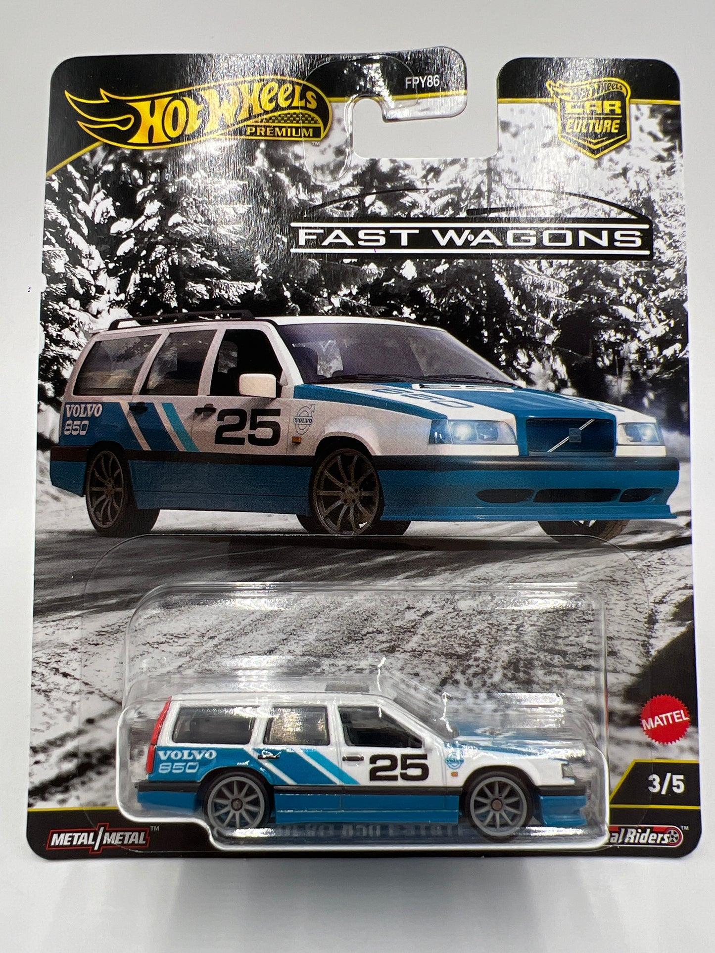 2025 Hot Wheels Car Culture Premium Fast Wagons Full Set Of 5