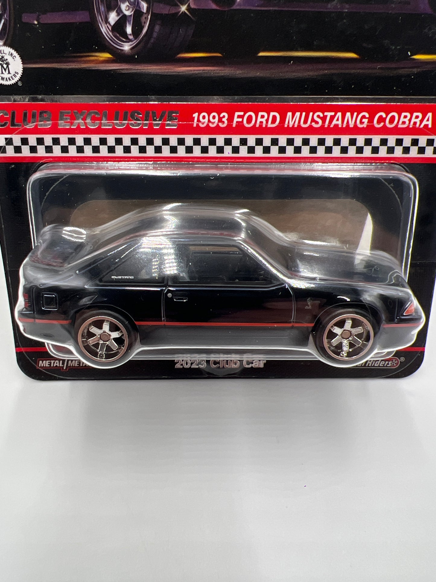 2023 Hot Wheels RLC Club Exclusive 1993 Ford Mustang Cobra R Black Exclusive W/Patch & Pin