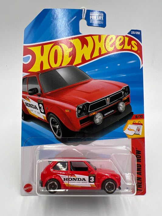 2025 Hot Wheels M Case Then And Now #231 73 Honda Civic Custom 75B