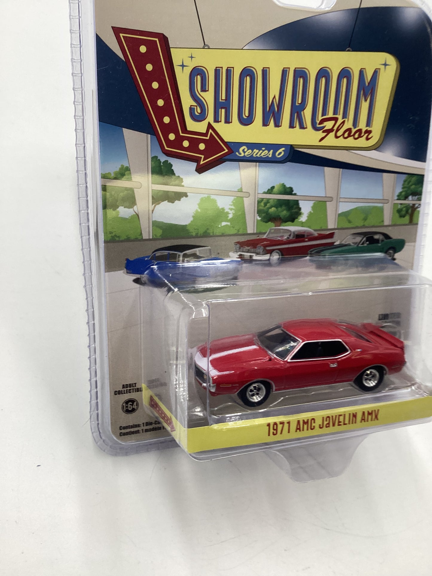 Greenlight GL Showroom Floor Series 6 1971 AMC Javelin AMX Red 178A