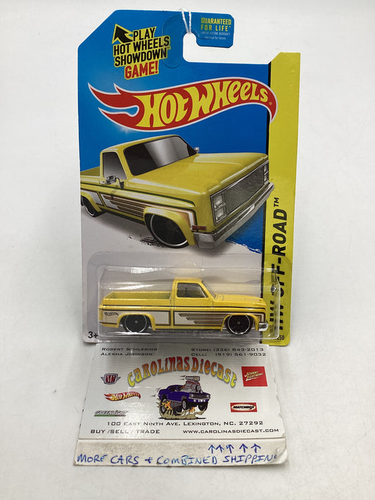 2014 Hot wheels #136 83 Chevy Silverado Yellow