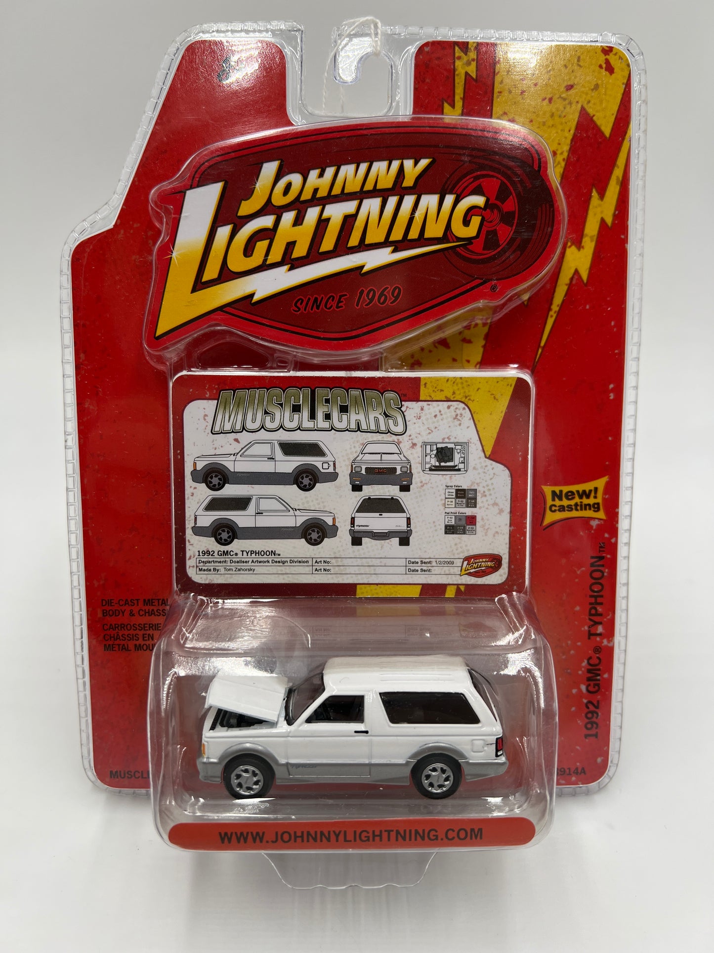 Johnny Lightning Muscle Cars Release #20 1992 GMC Typhoon White VHTF