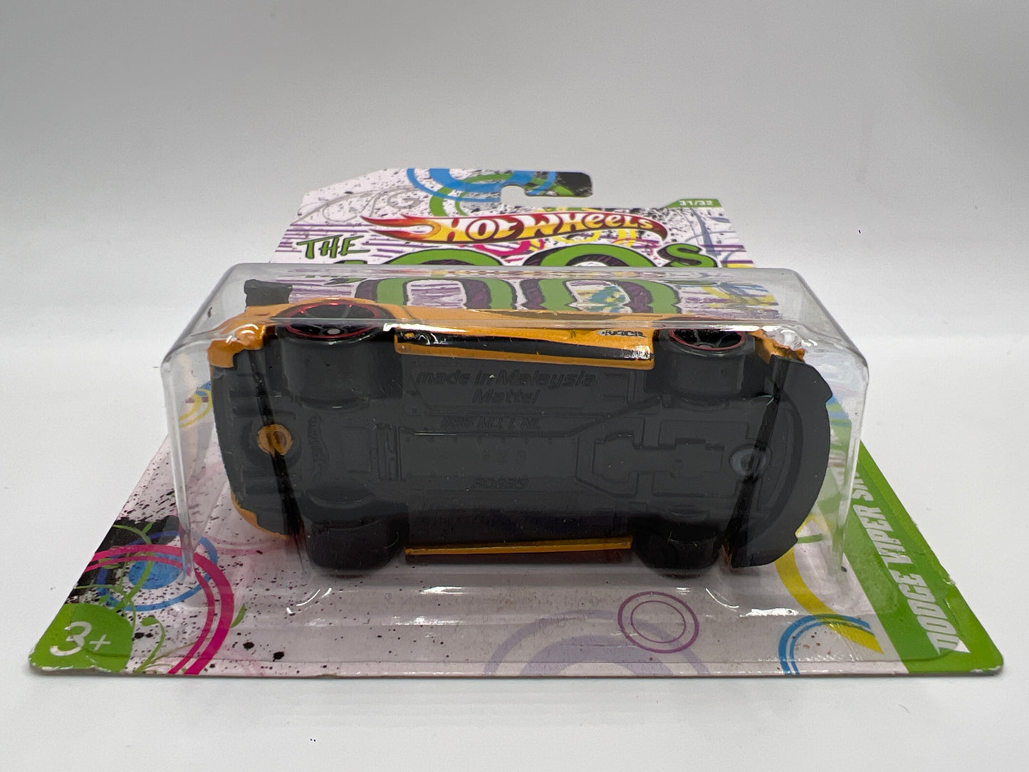 Hot Wheels Cars of the Decades The 00s #31 Dodge Viper SRT10 ACR Yellow W/Protector 2