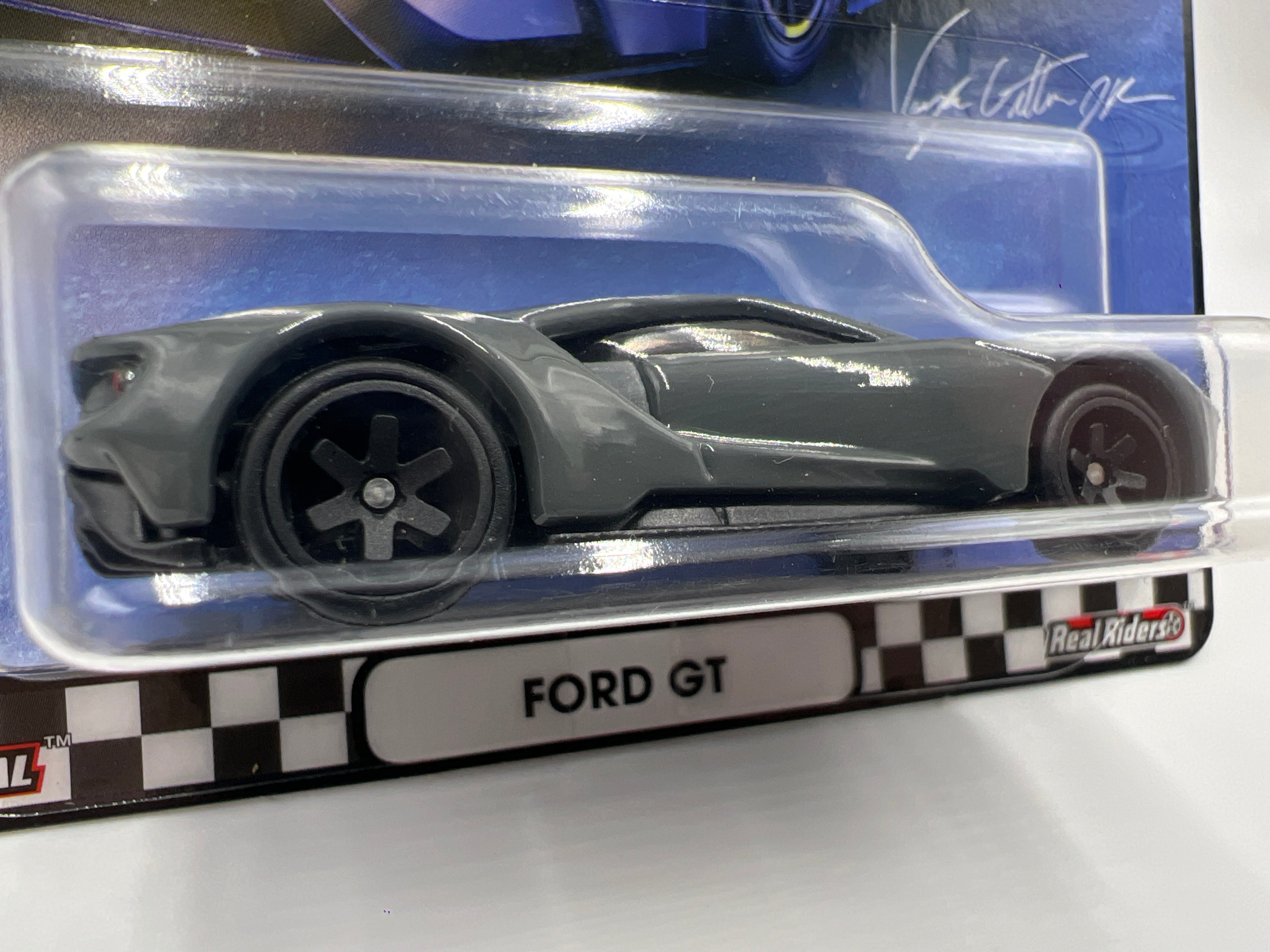 Hot Wheels Premium Boulevard #13 Ford GT Gray VHTF 6 Spoke Wheel