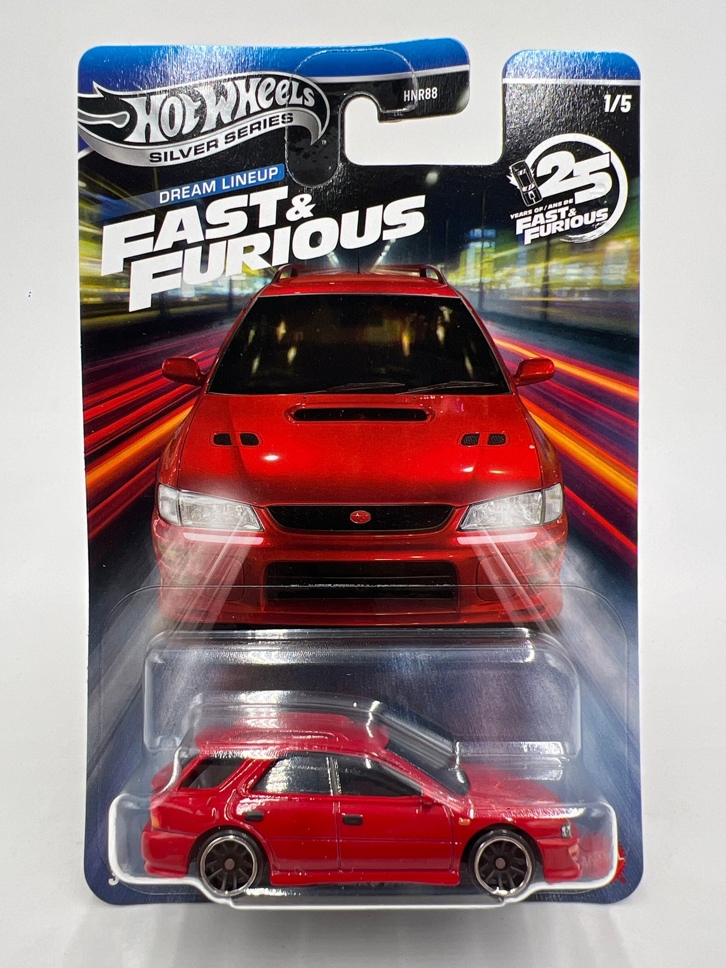 2026 Hot Wheels Silver Series Fast & Furious Dream Lineup #1 1999 Subaru Impreza Red