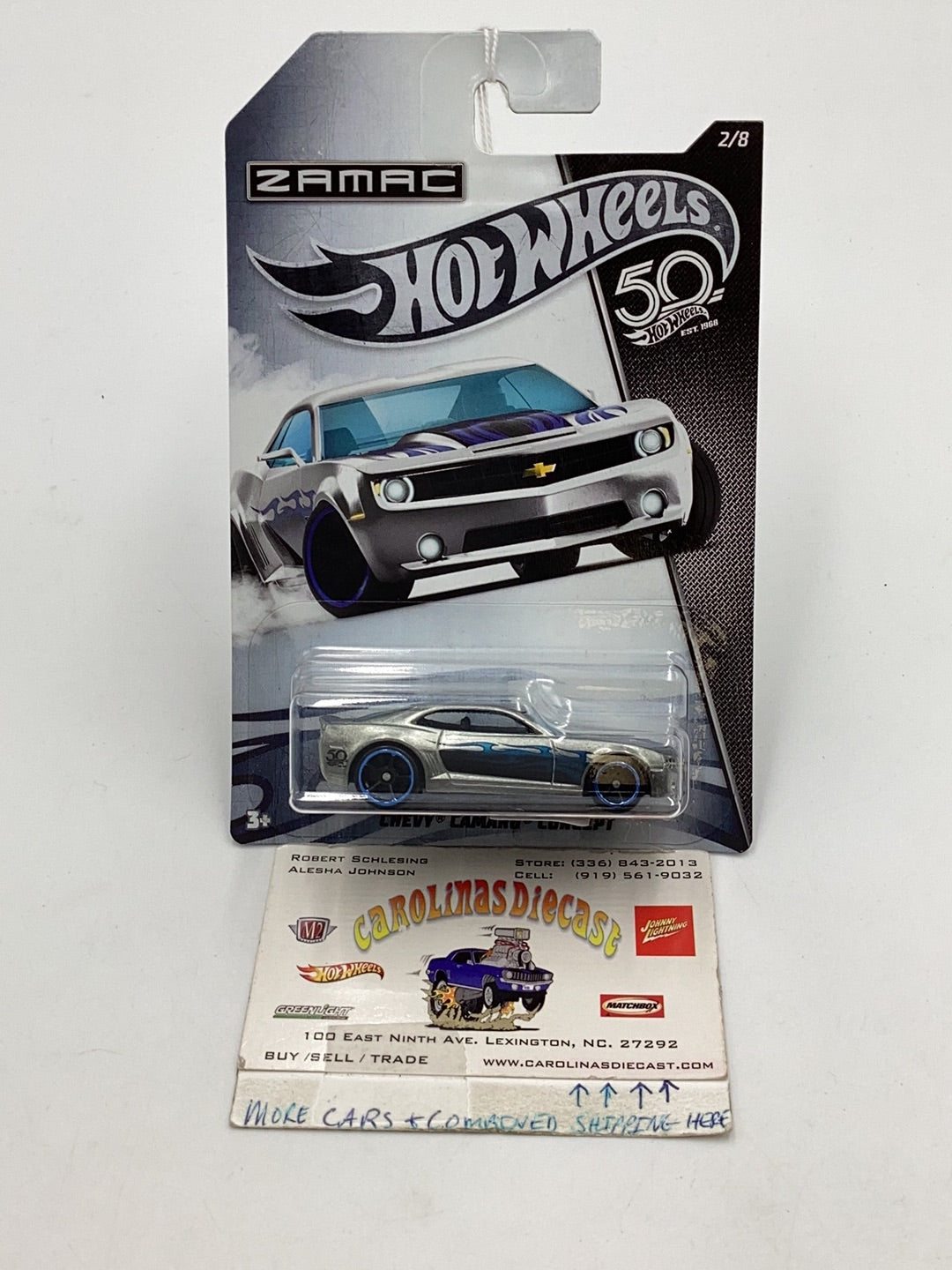 Hot Wheels Zamac 50th Set Chevy Camaro Concept 2/8 149B