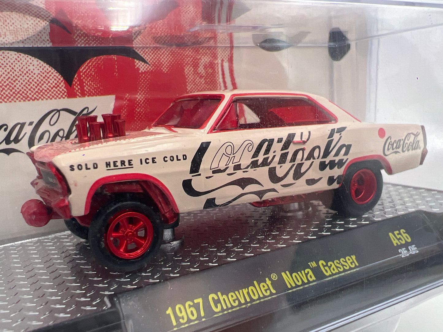 M2 Machines A56 CHASE Coca Cola 1967 Chevrolet Nova Gasser