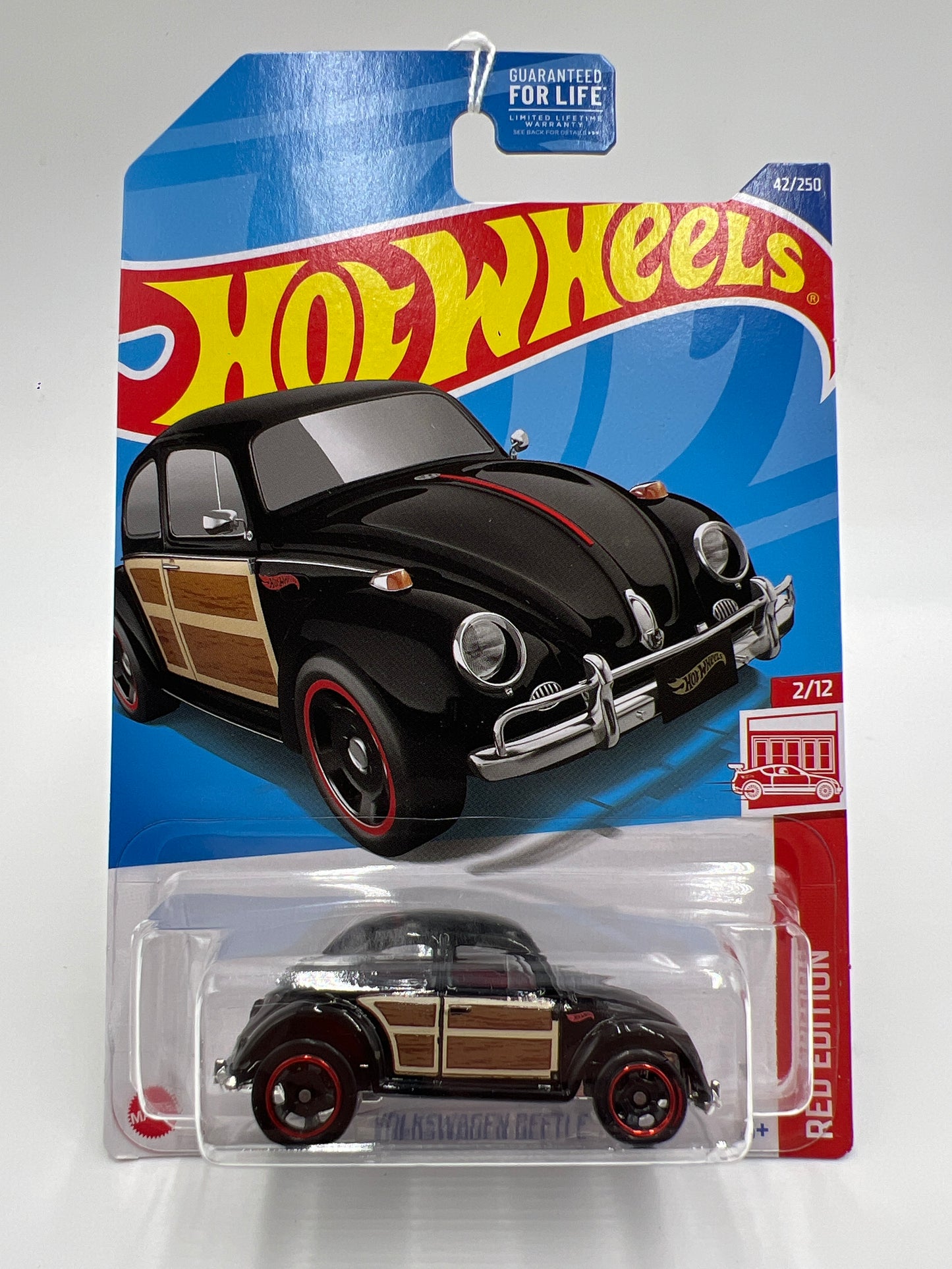 2022 Hot Wheels Target Exclusive Red Edition #42 Volkswagen Beetle Black