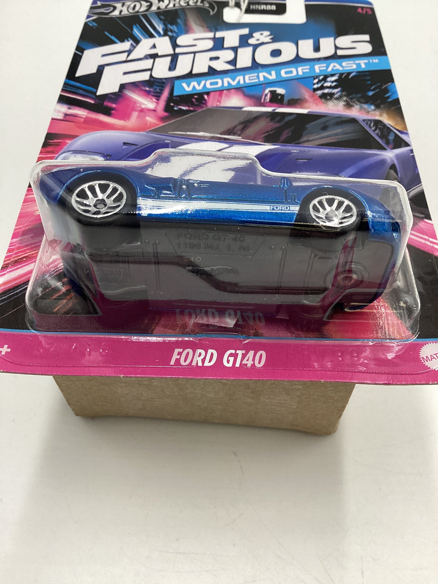 2024 Hot Wheels Fast and Furious Women of Fast #4 Ford GT40 Blue