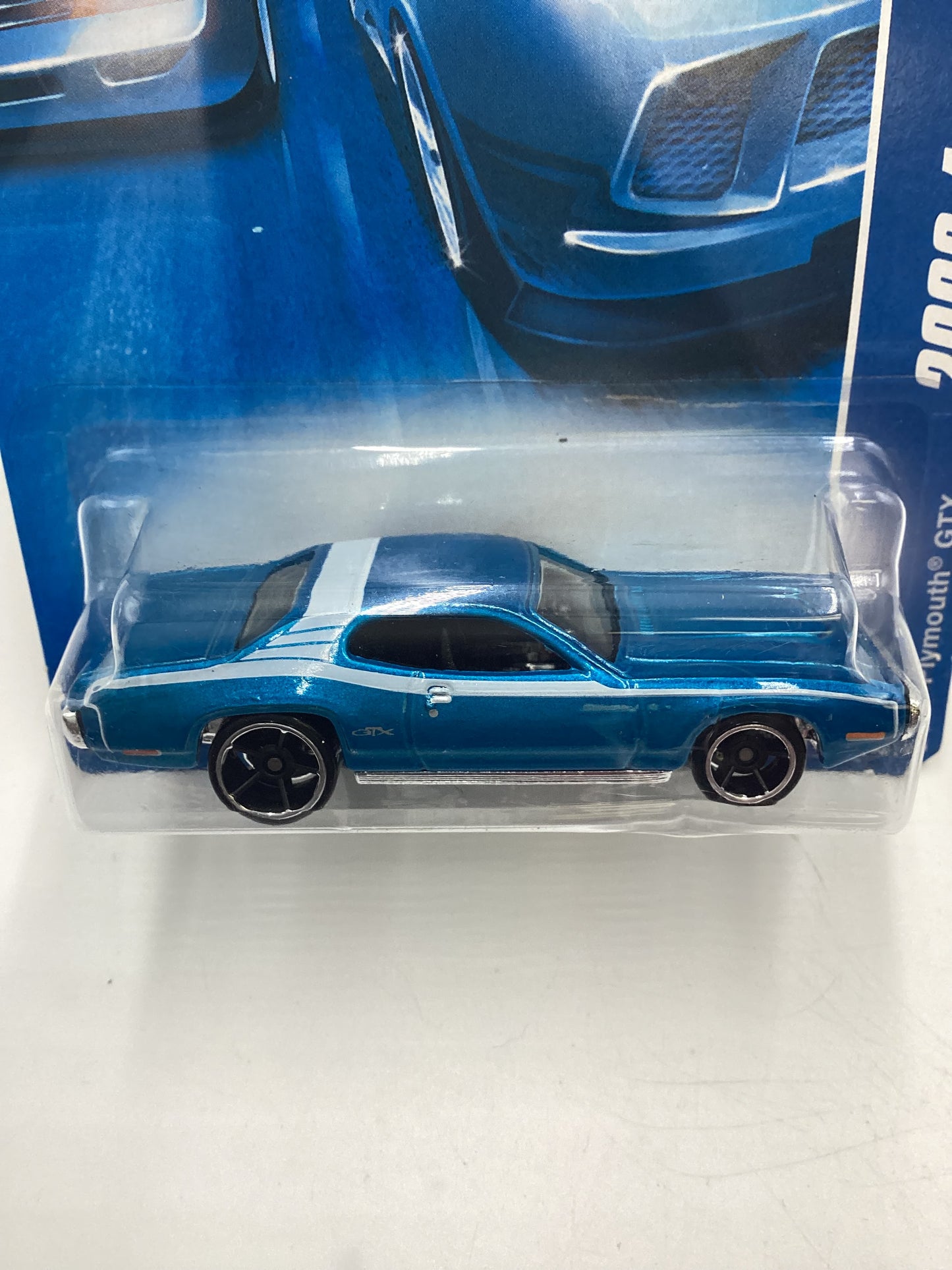 2008 Hot Wheels All Stars #60 Plymouth GTX Blue Card Not Perfect 46E