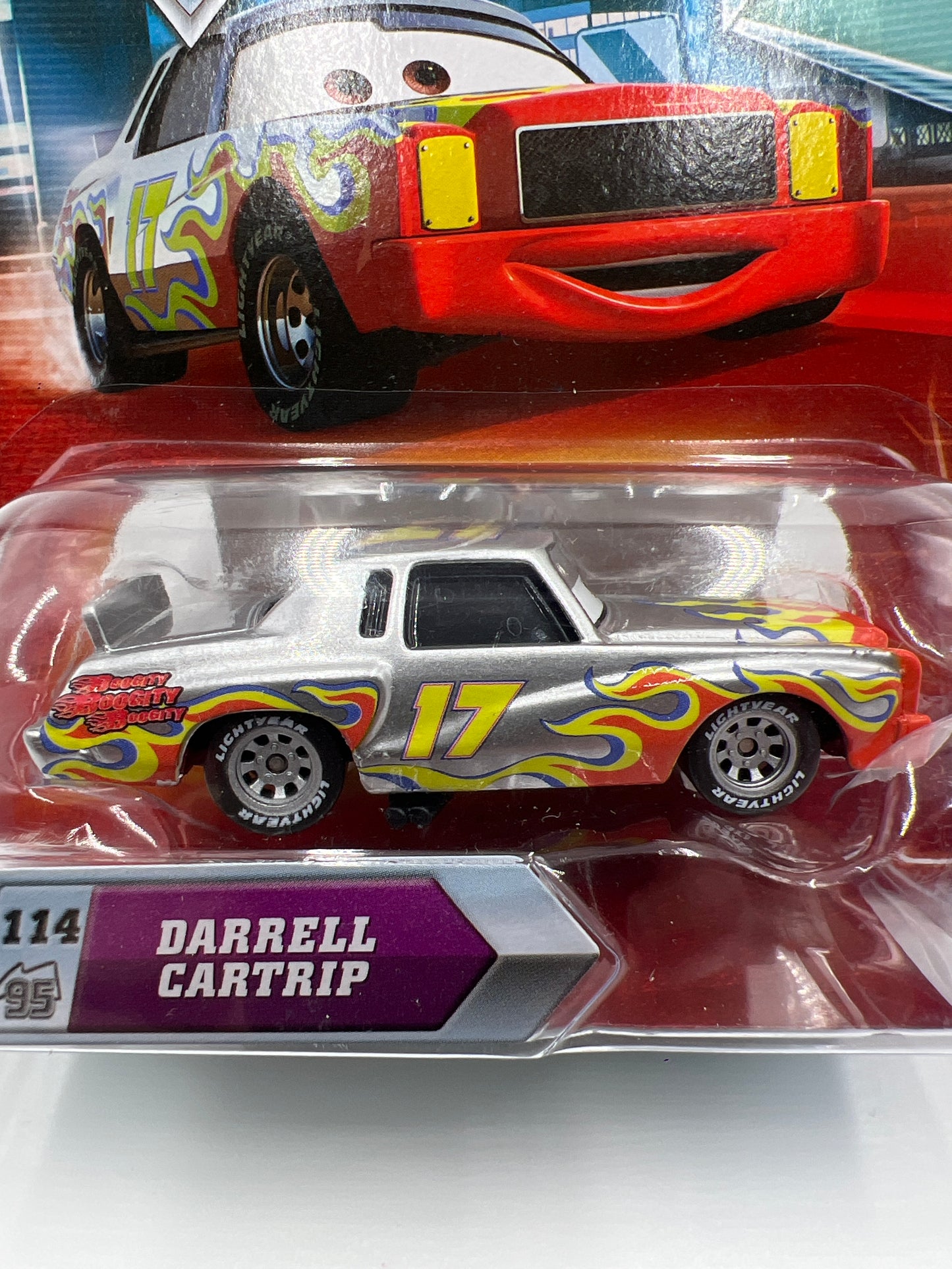 Disney Pixar Cars #114 Chase Darrell Cartrip Silver 142A